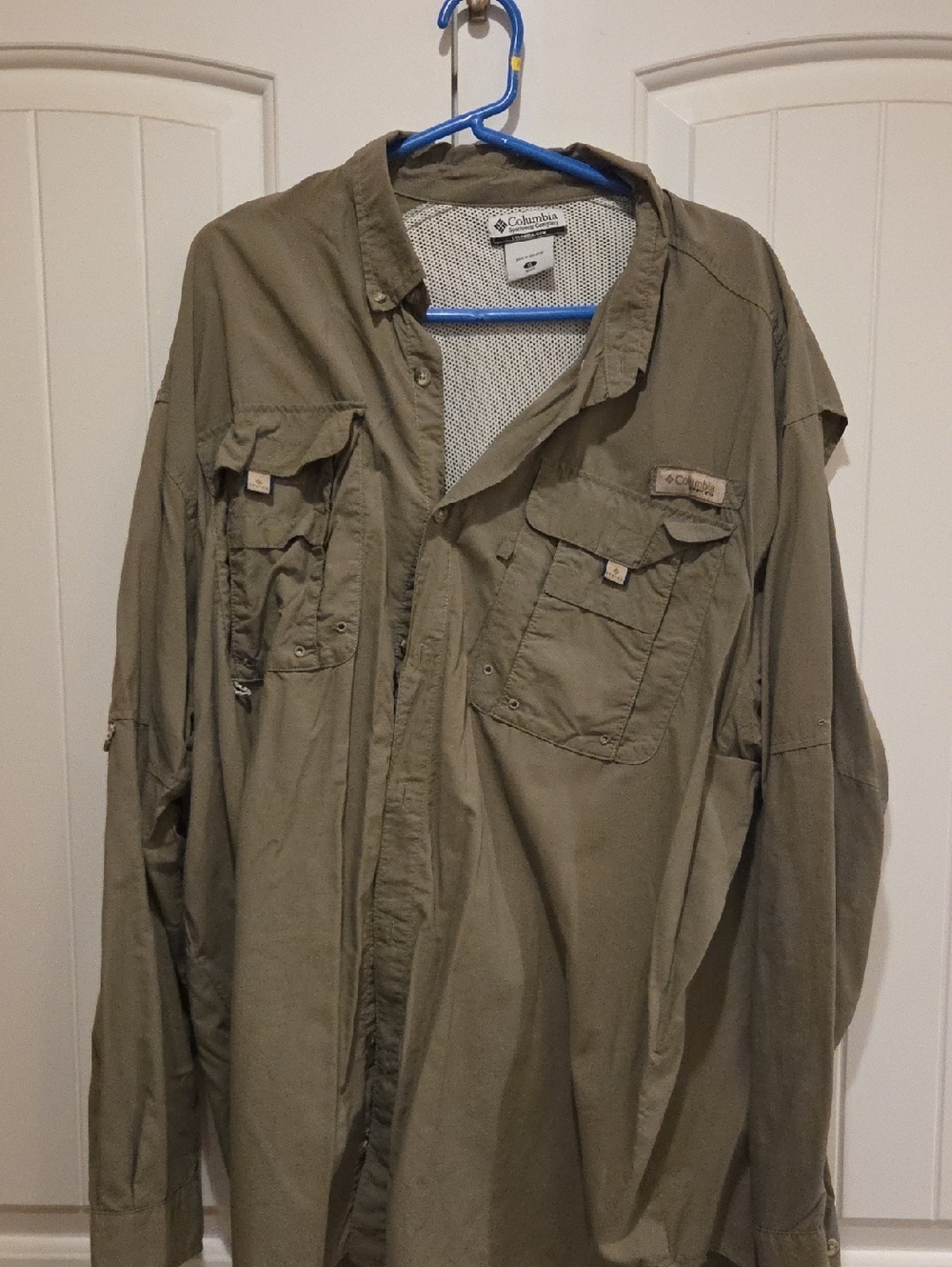 Columbia Olive Green Lightweight Men's Shirt Jacket